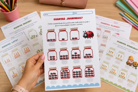 Apostila Brincando de Contar - Alfabetização Matemática — amostra 1: 📚Apresentamos a Apostila Brincando de Contar, um…