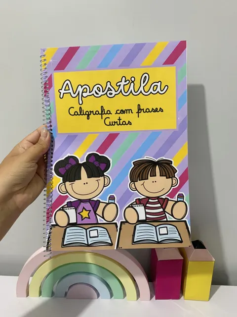 Apostila caligrafia com frases — capa do material