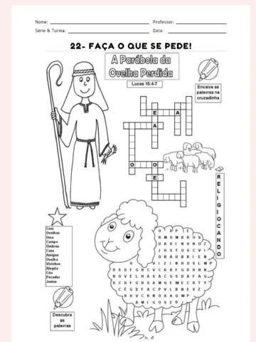 Apostila Catequese Criativa-131 páginas - Ensino Religioso — amostra 4: ❤️Chega de ficar sem ideia para a catequese