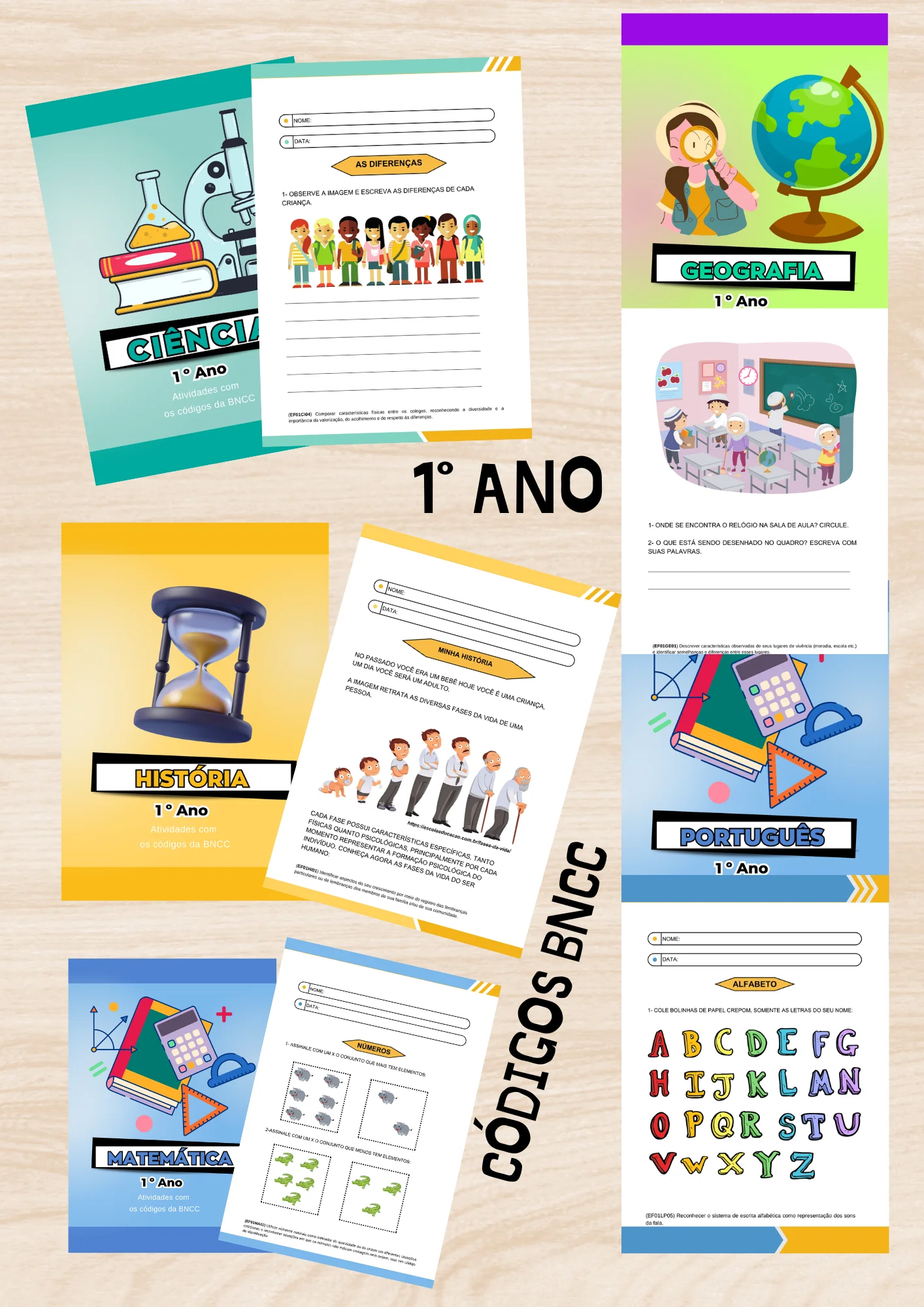 🎒 Apostila Completa 1º Ano – Todas as Matérias — capa do material