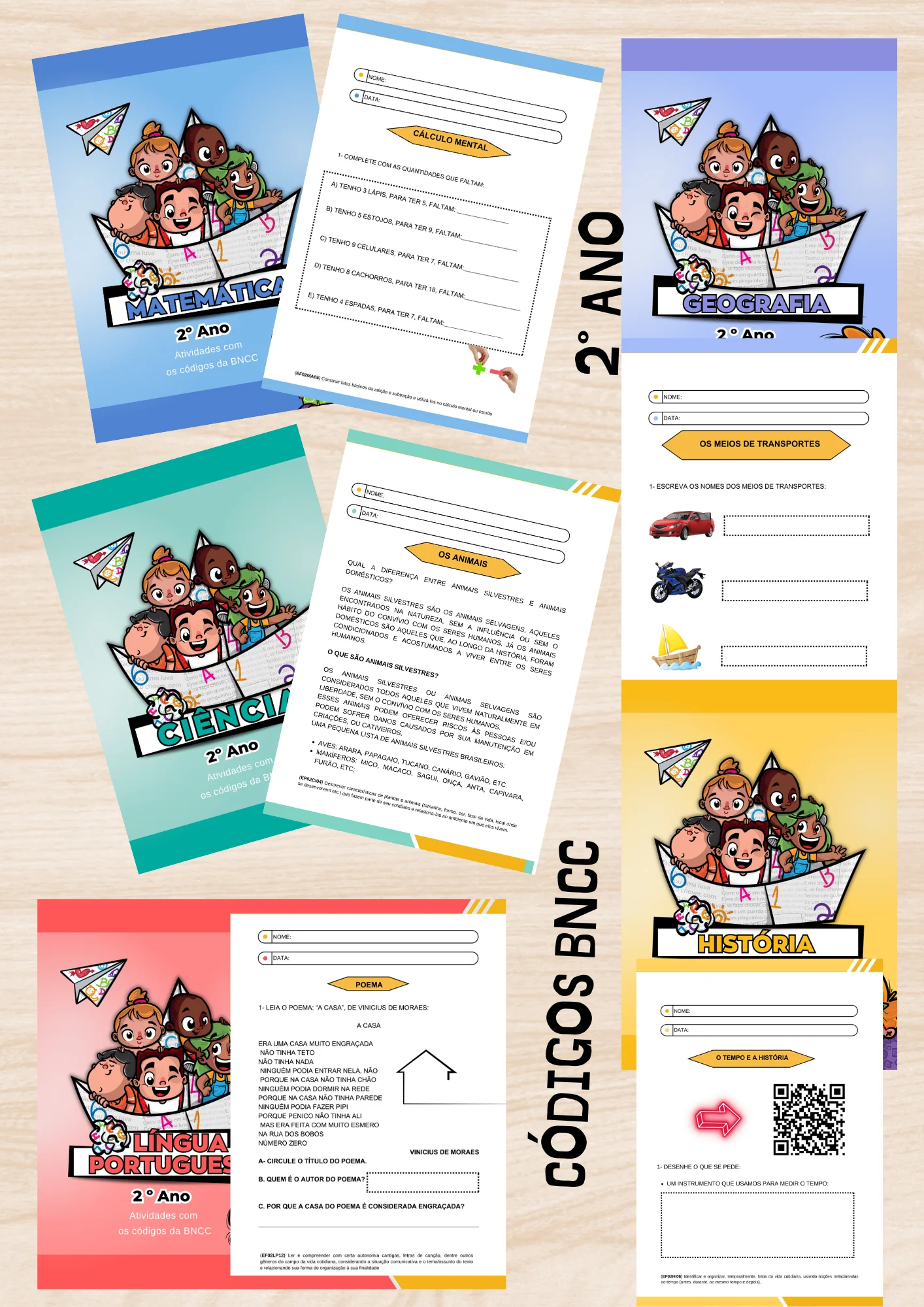 🎒 Apostila Completa 2º Ano – Todas as Matérias — capa do material