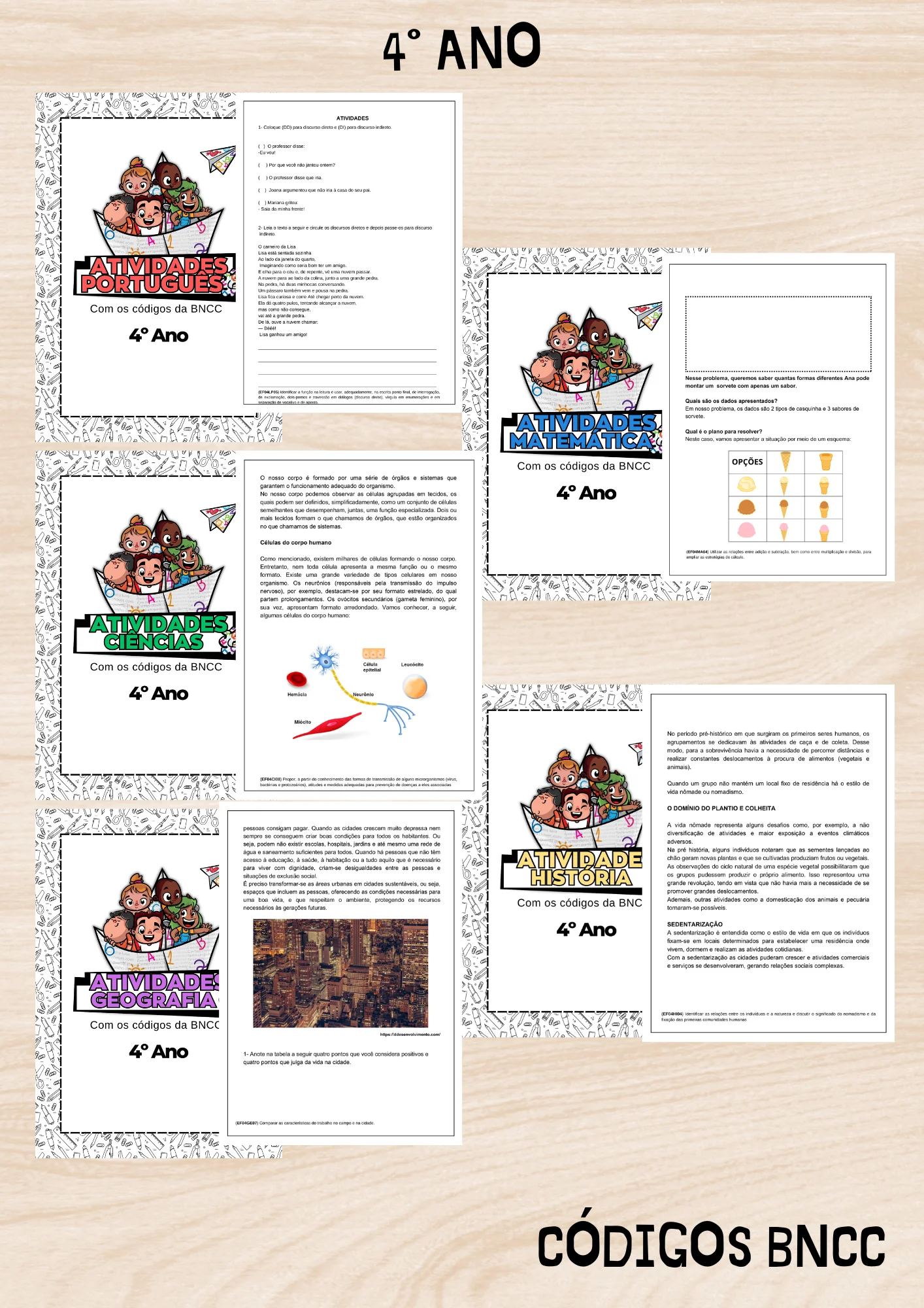🎒 Apostila Completa 4º Ano – Todas as Matérias — capa do material