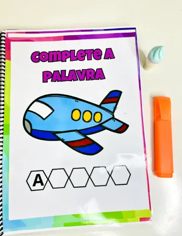 Apostila “Complete as Palavras” 1º ano do Ensino Fundamental — capa do material