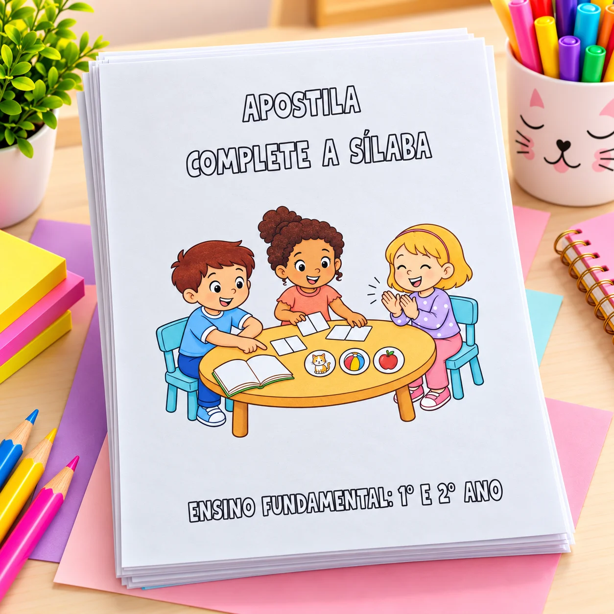 Apostila Complete as Sílabas – Atividades de Alfabetização para Imprimir — Alfabetização para Educação Infantil: 20…