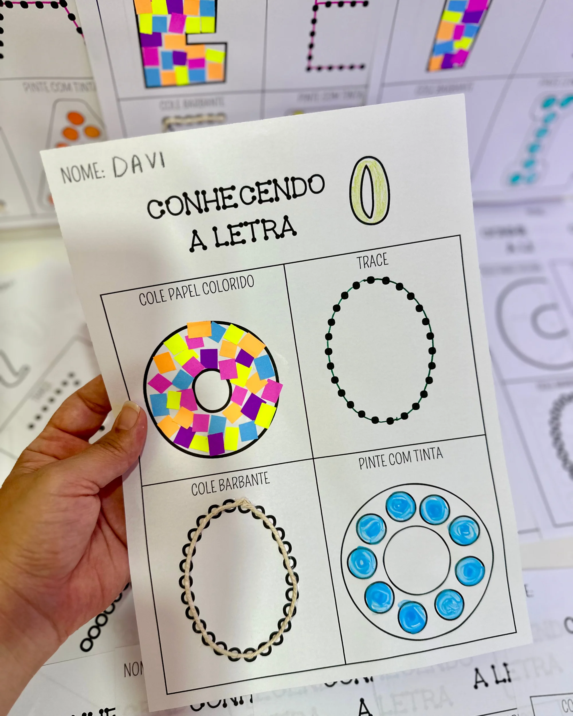 Apostila Conhecendo a Letra – Atividades de Alfabetização — amostra 5: Apostila com atividades lúdicas para conhecer as…