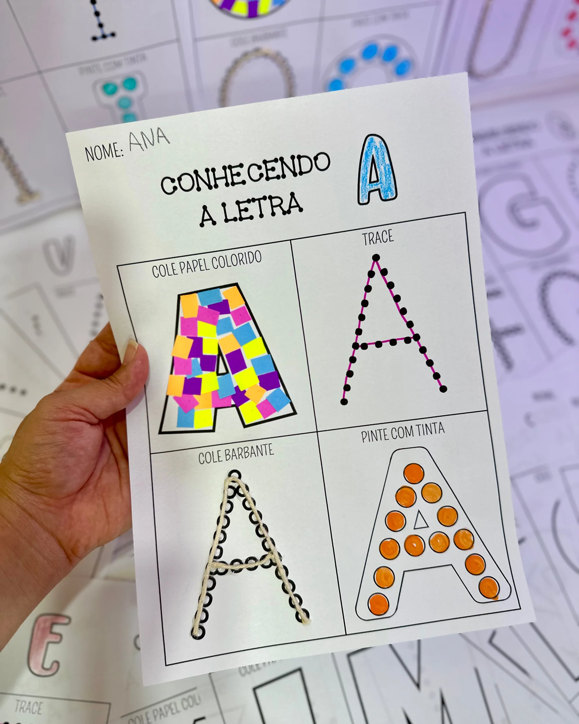 Apostila Conhecendo a Letra – Atividades de Alfabetização — Alfabetização para Educação Infantil: Apostila com atividades…