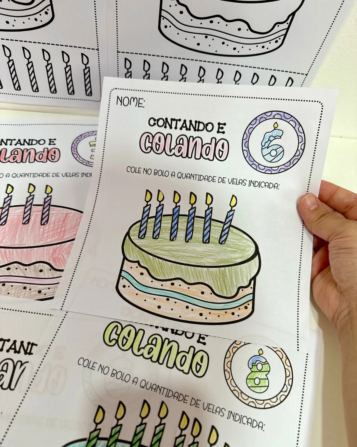Apostila Contando Colando atividades para educação Infantil — amostra 3: Habilidades trabalhadas