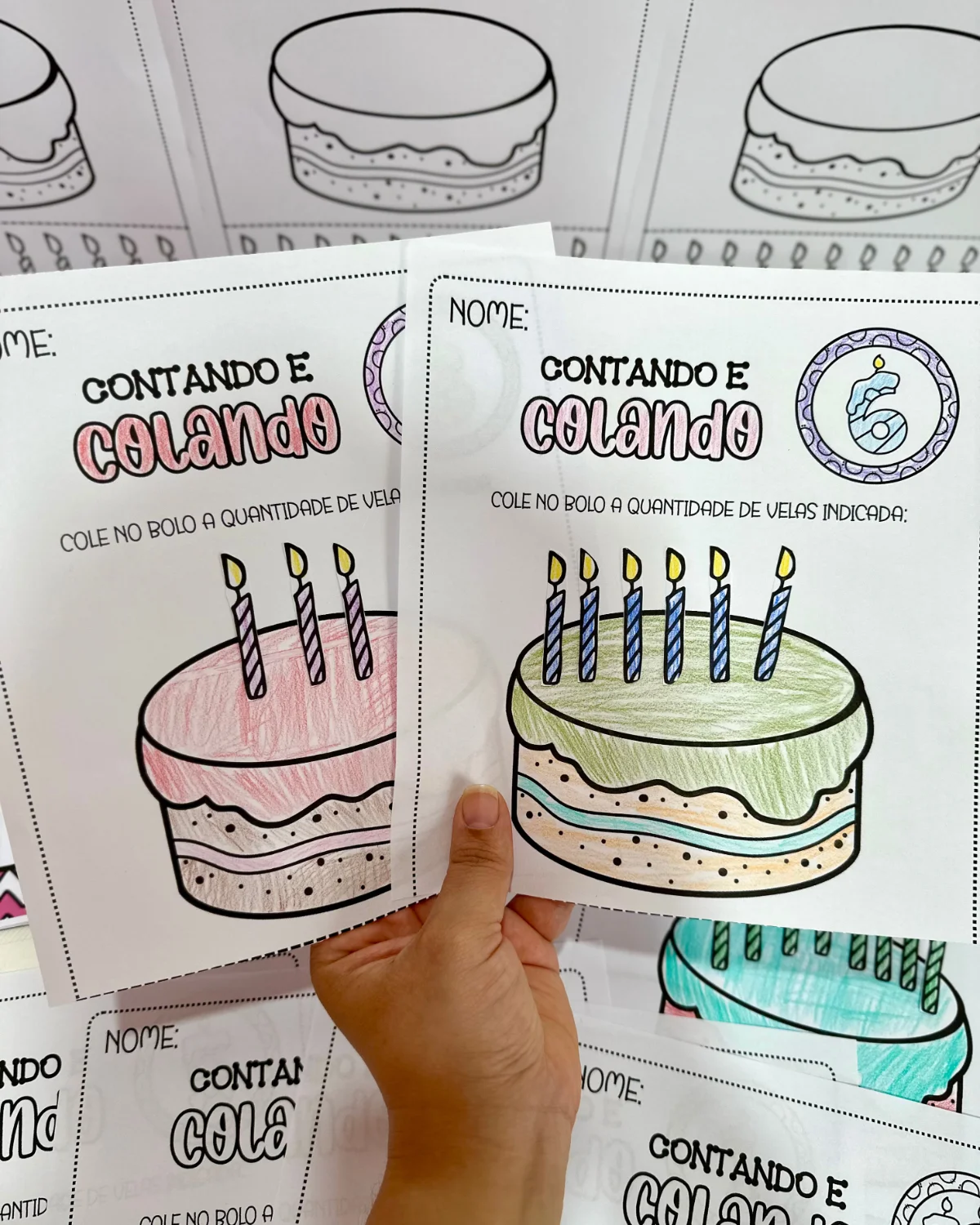 Apostila Contando Colando atividades para educação Infantil — amostra 4: Como utilizar?