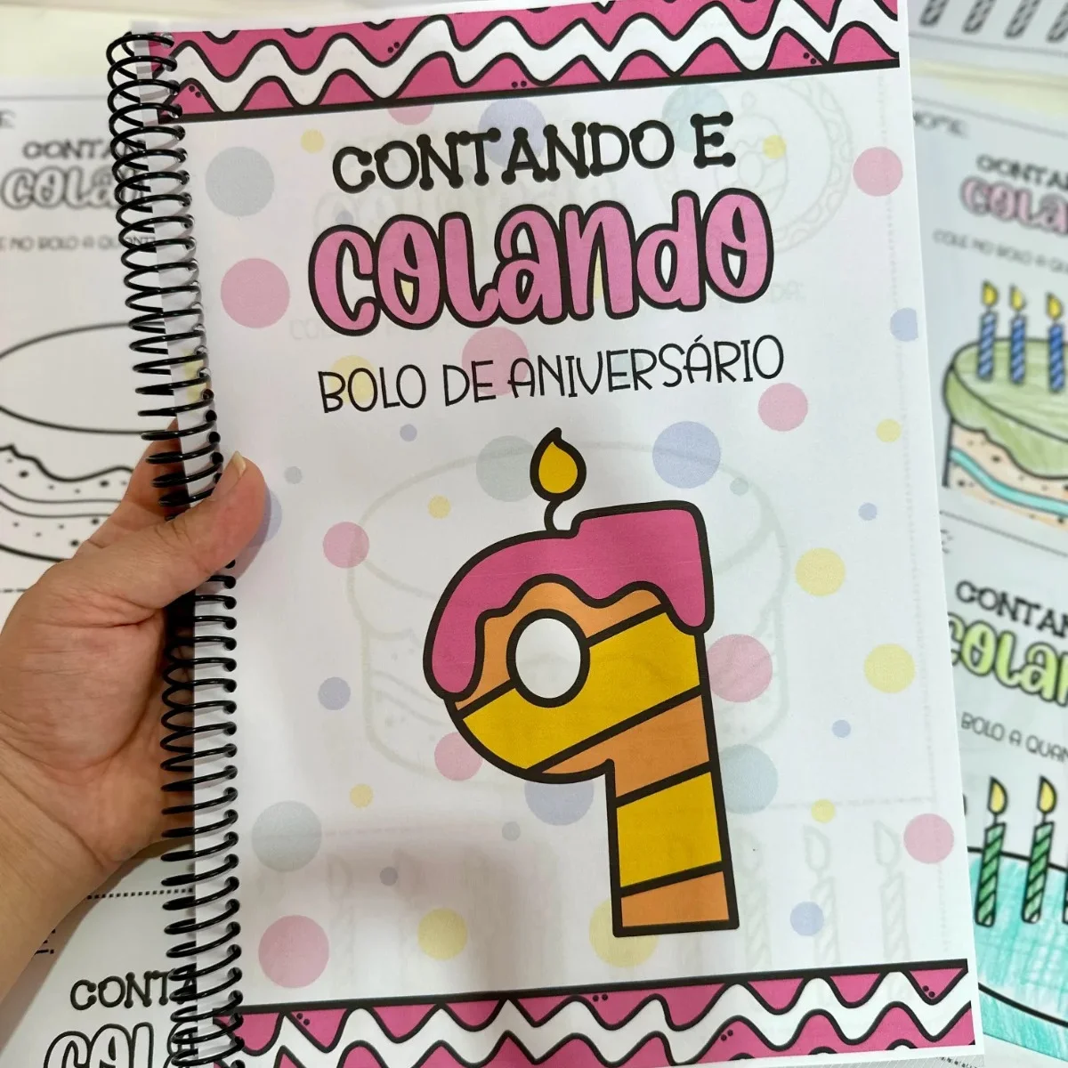 Apostila Contando Colando atividades para educação Infantil — capa do material