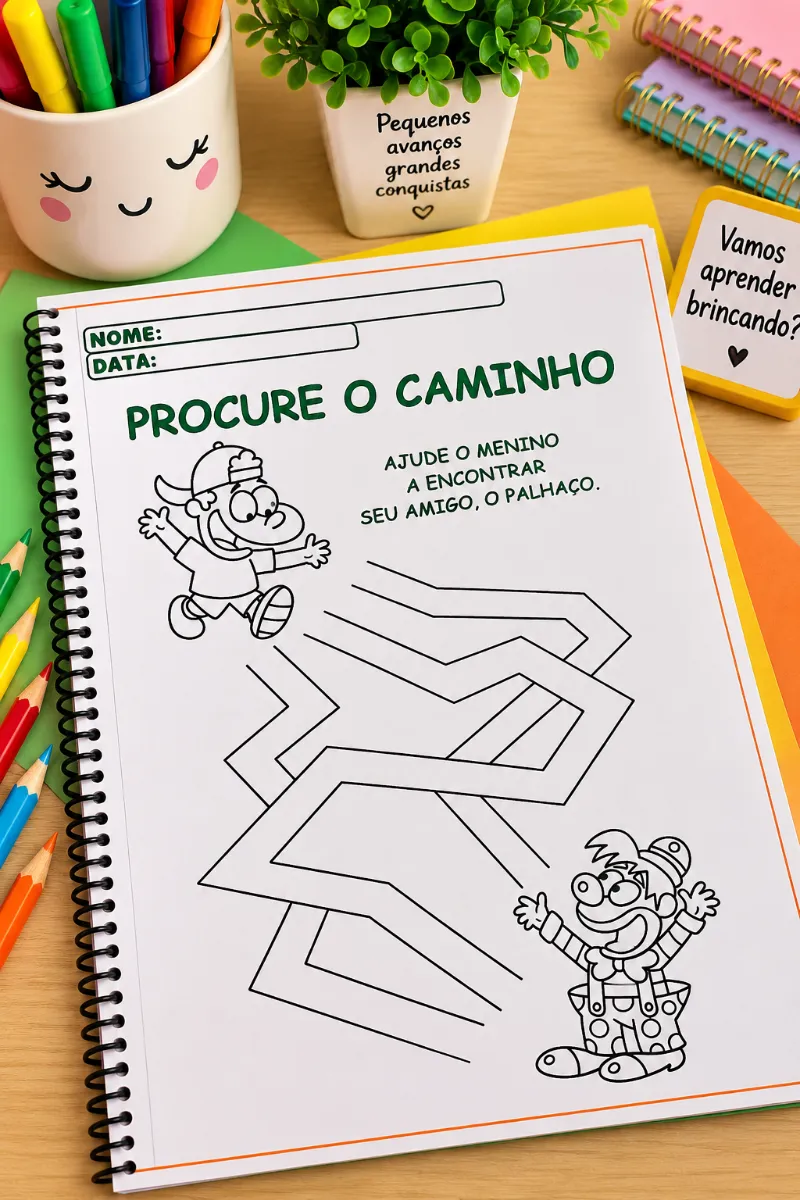 Apostila Coordenação Motora 1º Ano – Alfabetização — amostra 2: Atividades de coordenação motora para o 1º ano, com…