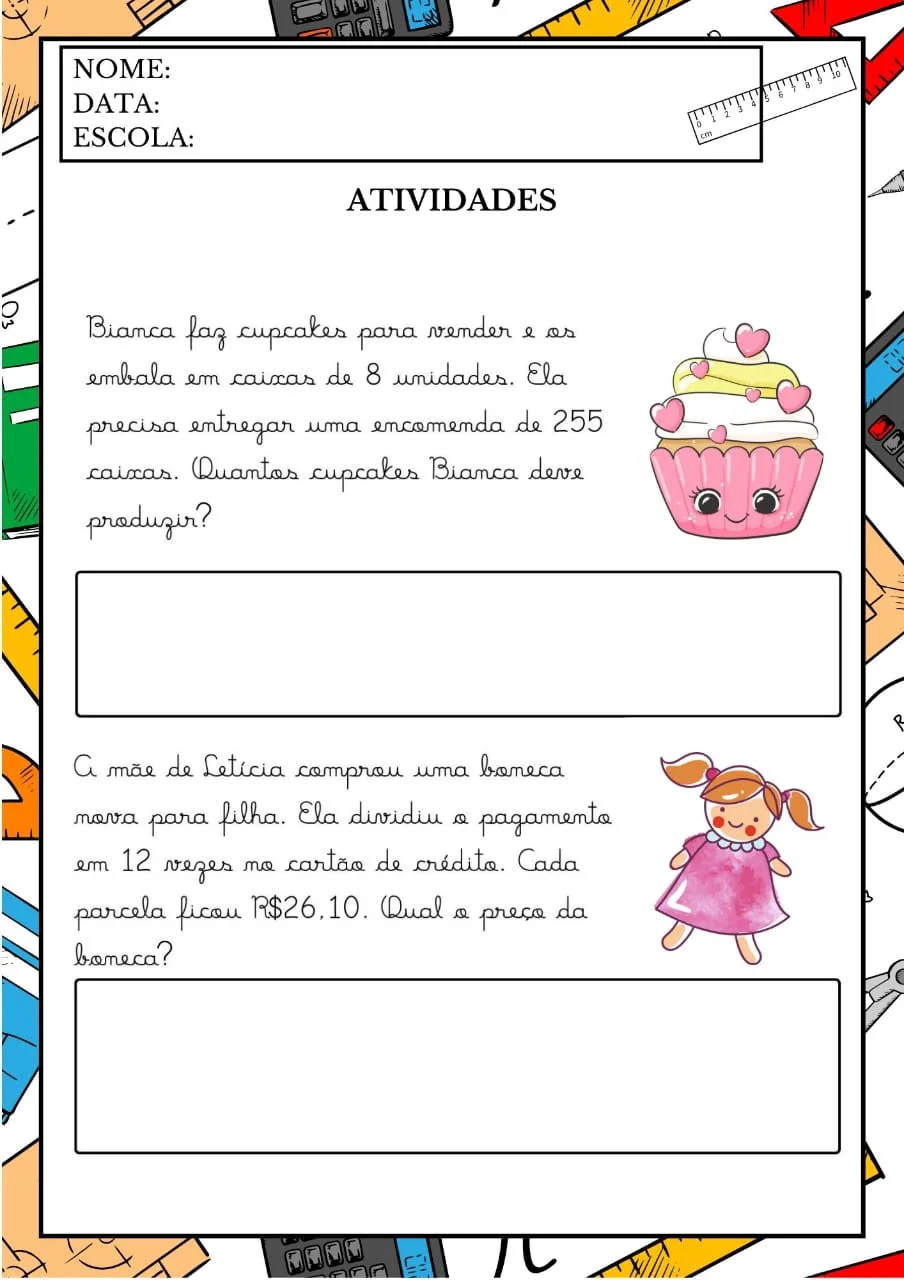 APOSTILA DA MULTIPLICAÇÃO — APRENDER E AVANÇAR! ANOS INICIAIS — amostra 3: A Apostila da Multiplicação reúne uma grande…