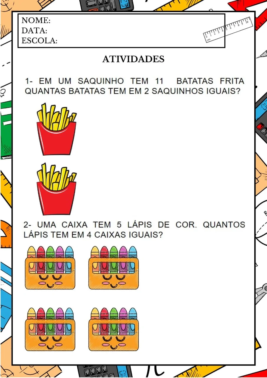 APOSTILA DA MULTIPLICAÇÃO — APRENDER E AVANÇAR! ANOS INICIAIS — amostra 4: A Apostila da Multiplicação reúne uma grande…