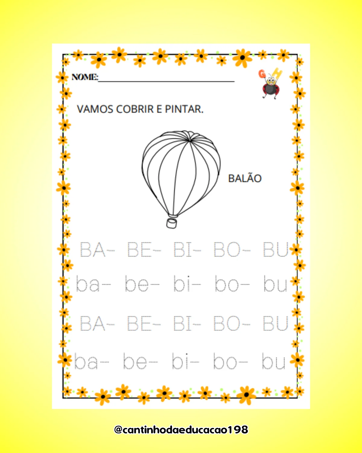Apostila das consoantes – PDF para Imprimir — amostra 1: O que vem no material
