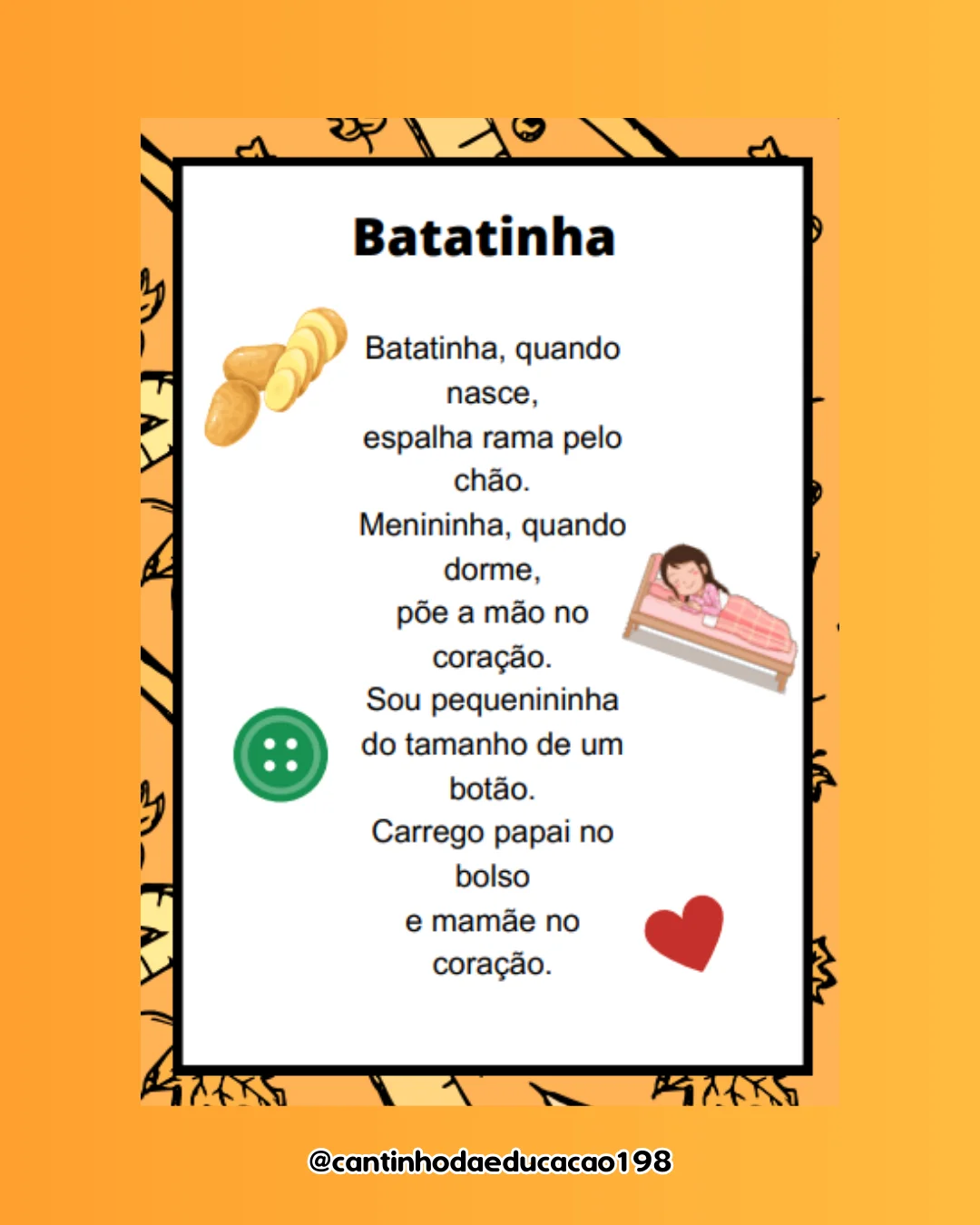 Apostila das parlendas – PDF para Imprimir — amostra 2: Um material lúdico e divertido para trabalhar leitura, oralidade,…