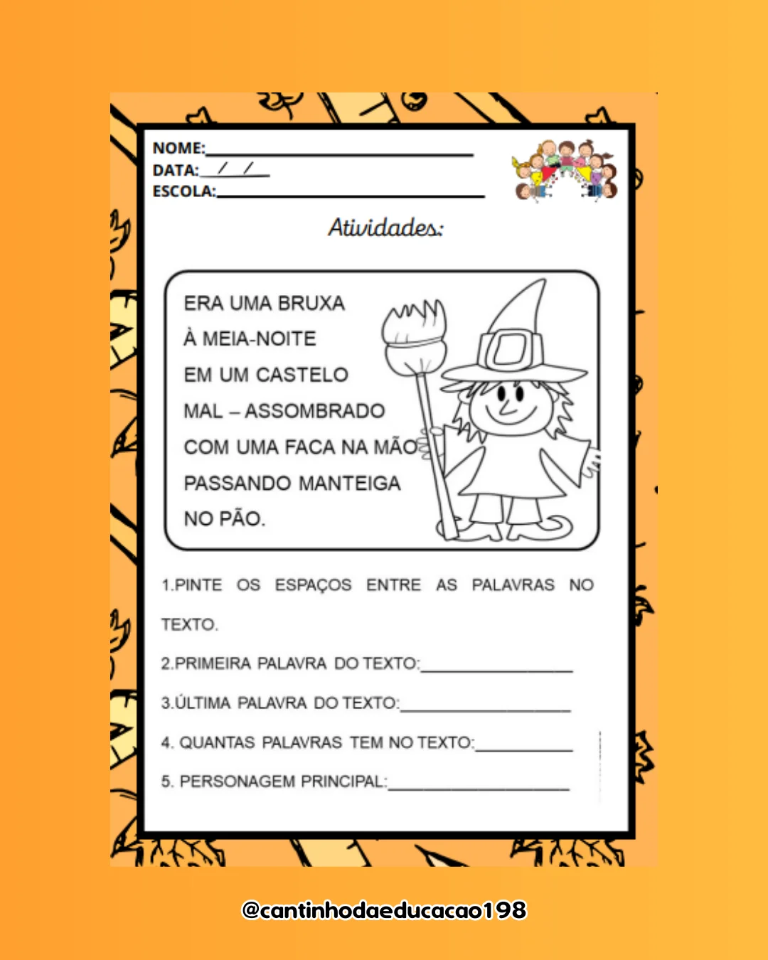 Apostila das parlendas – PDF para Imprimir — amostra 5: Um material lúdico e divertido para trabalhar leitura, oralidade,…