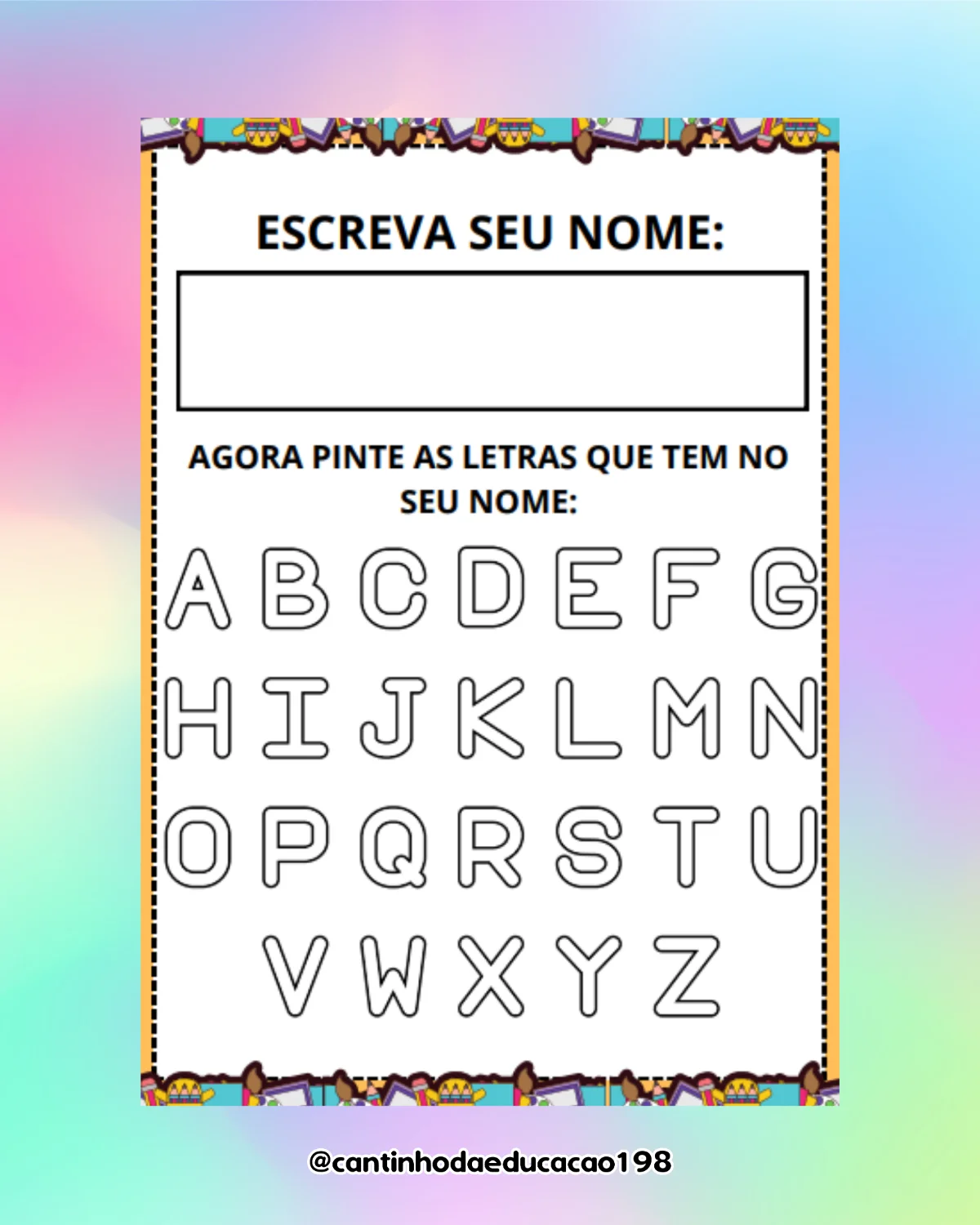 Apostila de alfabetização – 1º e 2º ano – PDF para Imprimir — amostra 1: O que vem no material