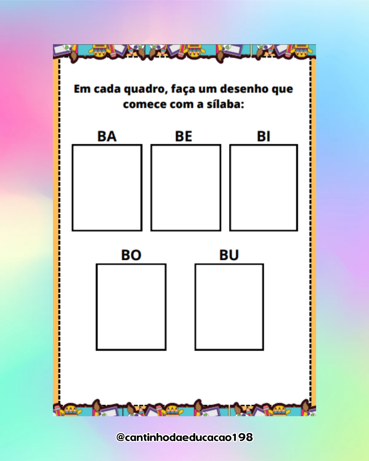 Apostila de alfabetização – 1º e 2º ano – PDF para Imprimir — amostra 6: Um material lúdico e prático para apoiar o…
