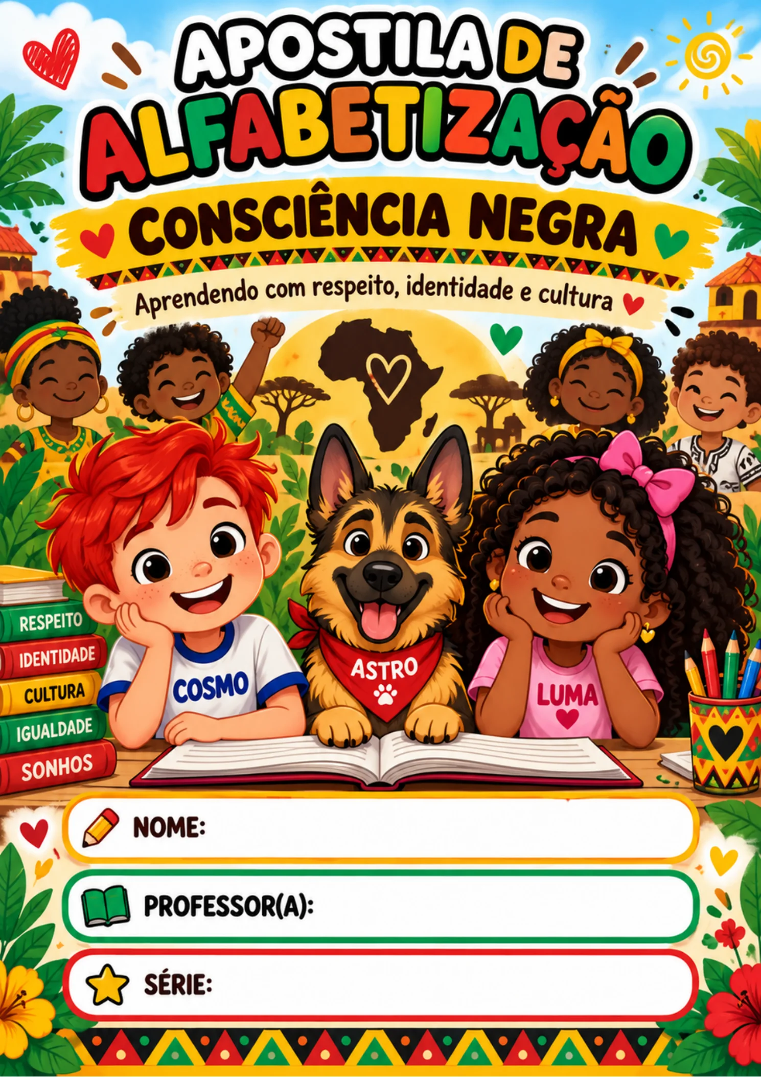 Apostila de Alfabetização Consciência Negra em PDF — História para Educação Infantil: Leve mais representatividade,…