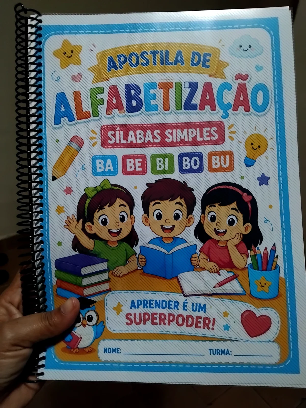 ✨ APOSTILA DE ALFABETIZAÇÃO – SÍLABAS SIMPLES ✨ — amostra 4: ✨ APOSTILA DE ALFABETIZAÇÃO – SÍLABAS SIMPLES ✨ Transforme o…