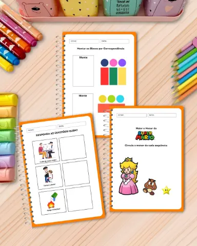 Apostila de Atividades Adaptadas para TDAH – 78 Páginas — amostra 1: Professores da Educação Infantil e dos anos iniciais…