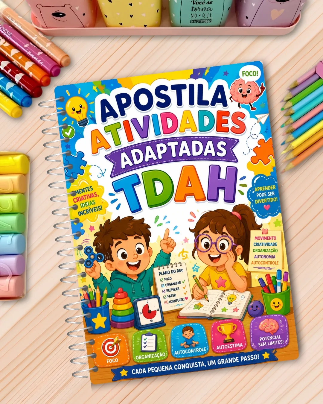 APOSTILA DE ATIVIDADES ADAPTADAS – TDAH — capa do material