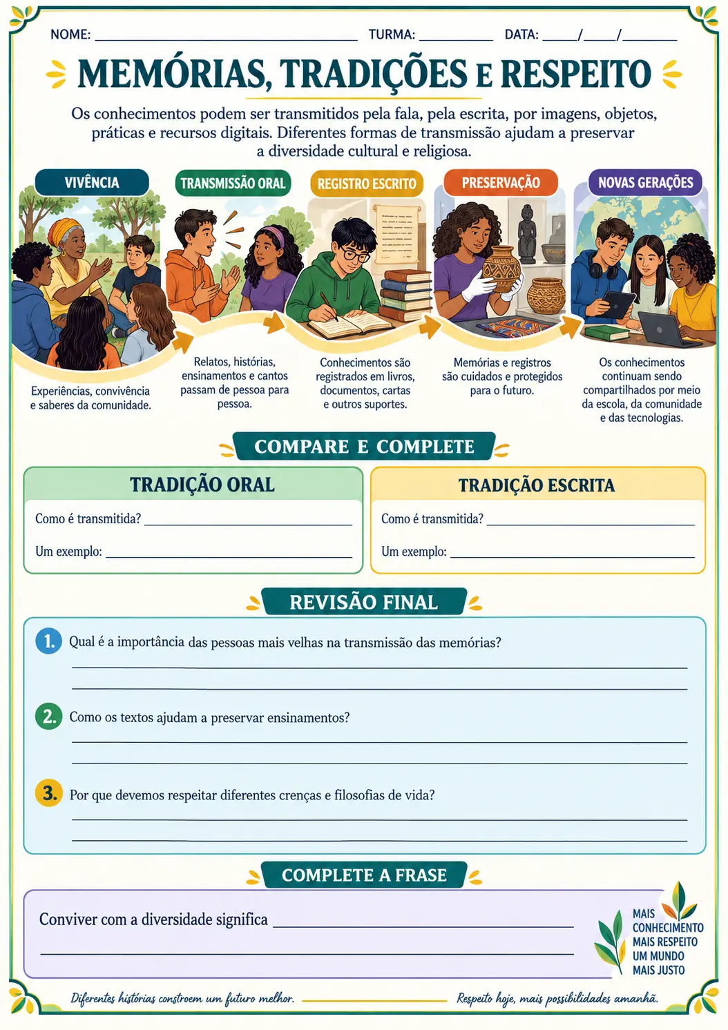📚 APOSTILA DE ATIVIDADES DE ENSINO RELIGIOSO – ENSINO FUNDAMENTAL II — amostra 1: 🌈 COLORÊ PEDAGÓGICA — EDUCAR COM…