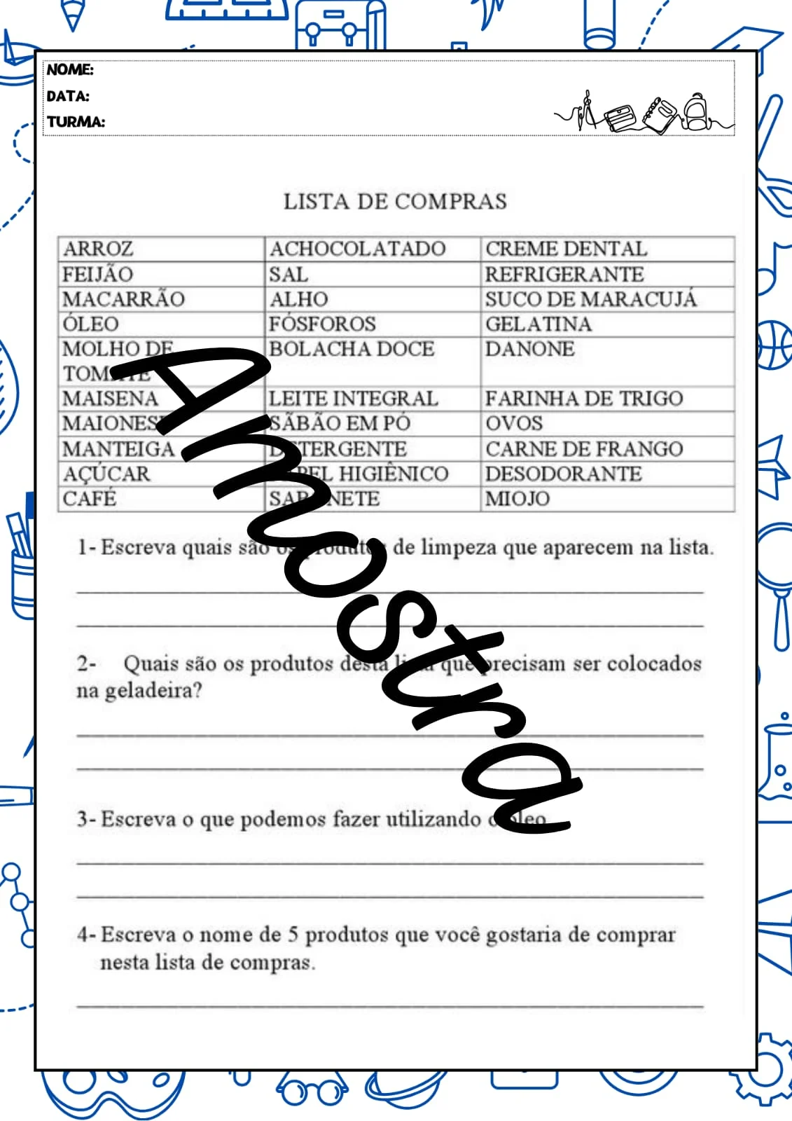 Apostila de atividades eja – PDF para Imprimir | Alfabetização — amostra 4: Material completo para apoiar o processo de…