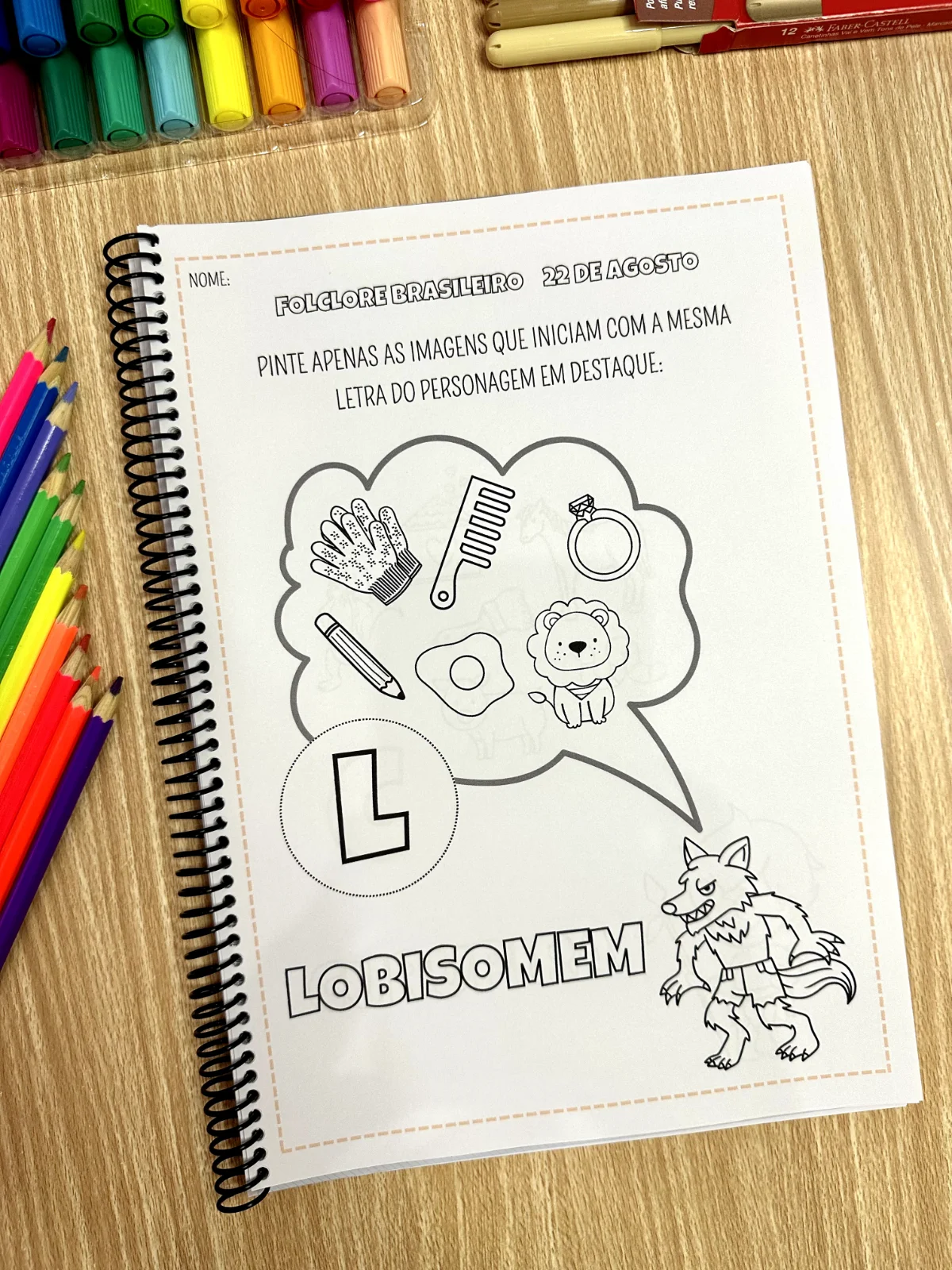 Apostila de Atividades Folclore - 36 Páginas — amostra 5: A Apostila de Atividades Folclore reúne 36 páginas de atividades…