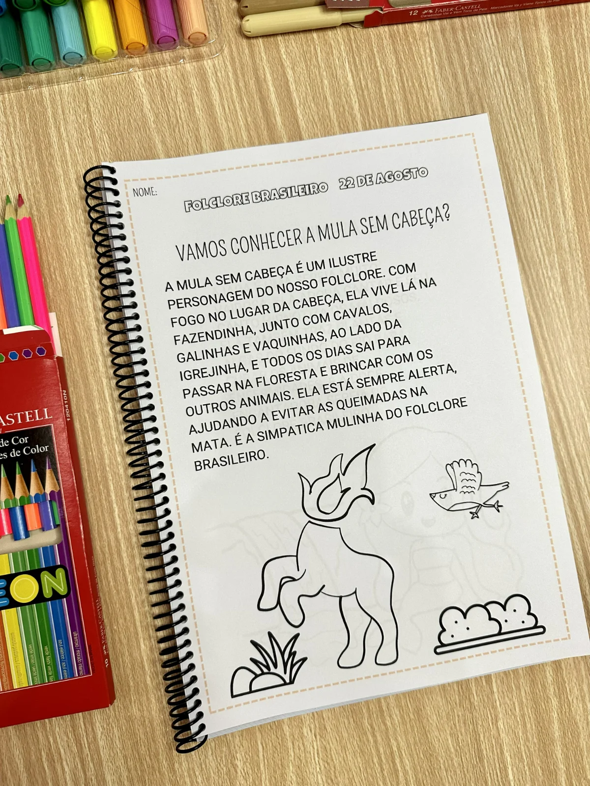 Apostila de atividades – Folclore brasileiro — amostra 3: A Apostila de Atividades – Folclore Brasileiro foi desenvolvida…