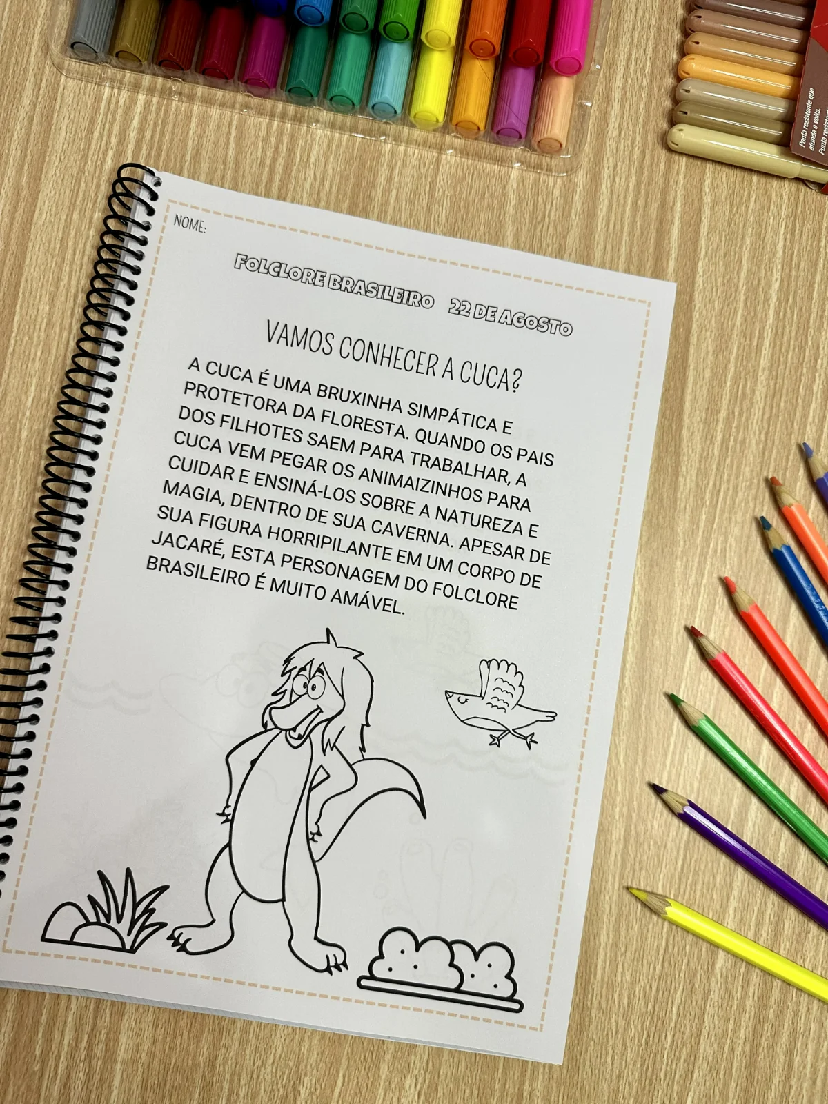 Apostila de atividades – Folclore brasileiro — amostra 5: A Apostila de Atividades – Folclore Brasileiro foi desenvolvida…