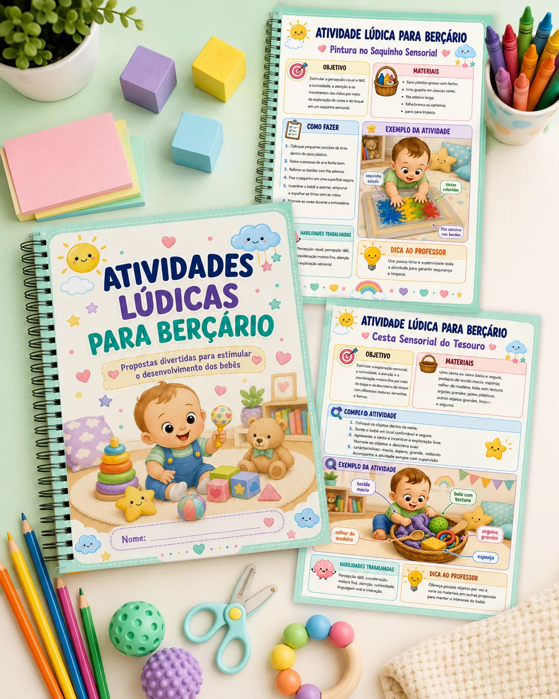 Apostila de Atividades Lúdicas para Berçário — amostra 1: Atividades para Berçário: