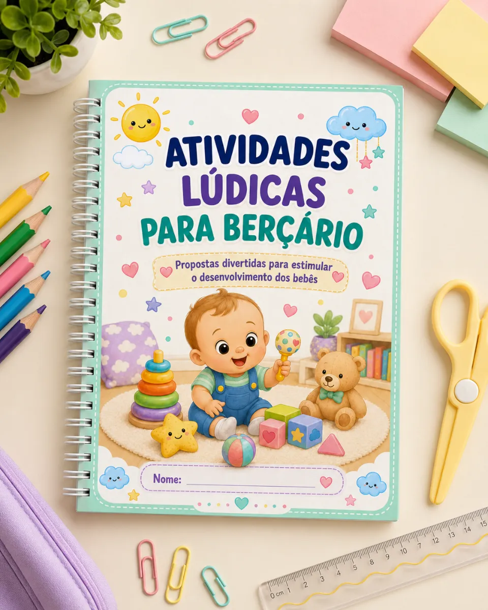 Apostila de Atividades Lúdicas para Berçário — amostra 1: Transforme os momentos com os bebês em experiências cheias de…