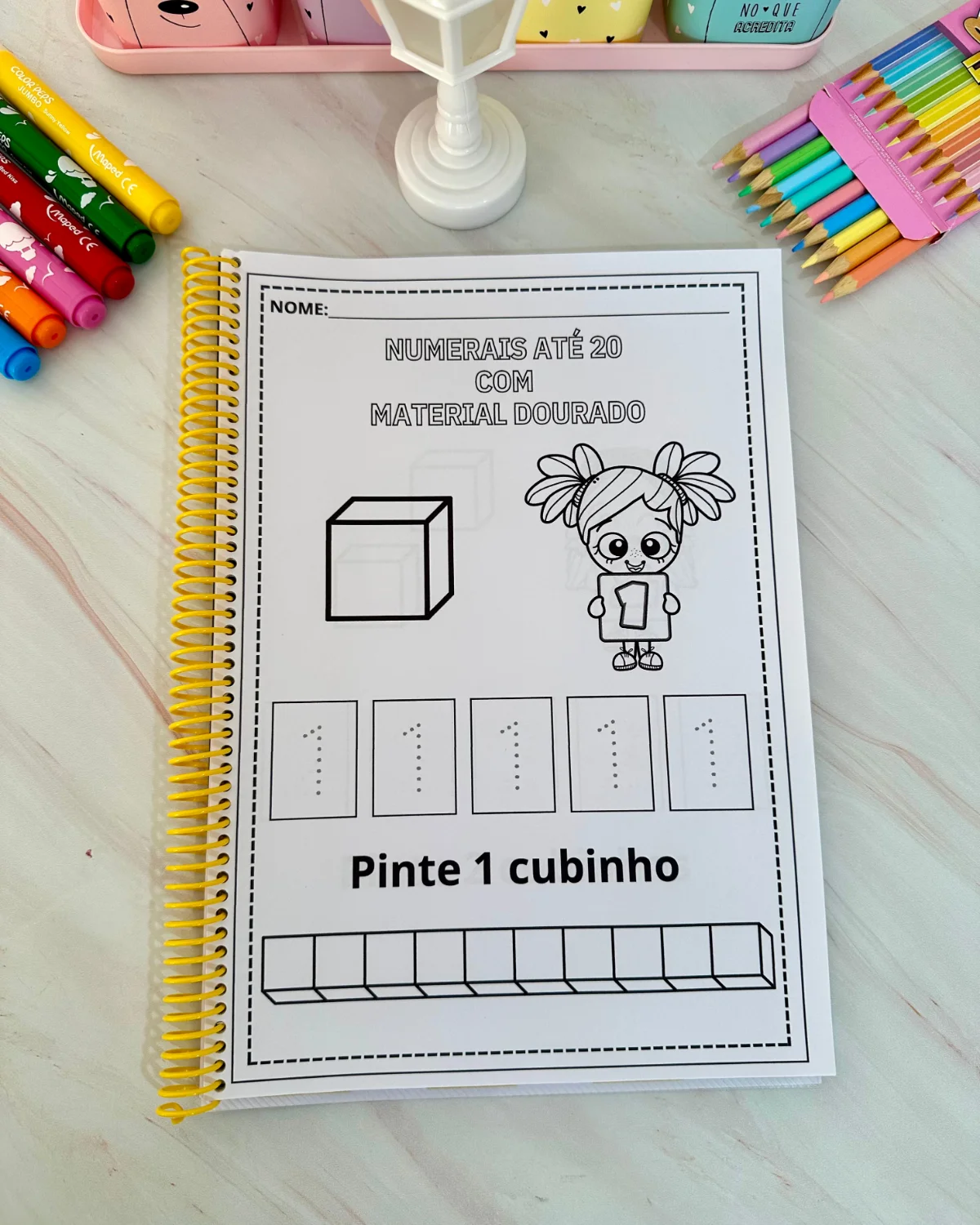 Apostila de atividades – Material dourado — amostra 3: Ideal para Educação Infantil e Anos Iniciais, auxiliando no…
