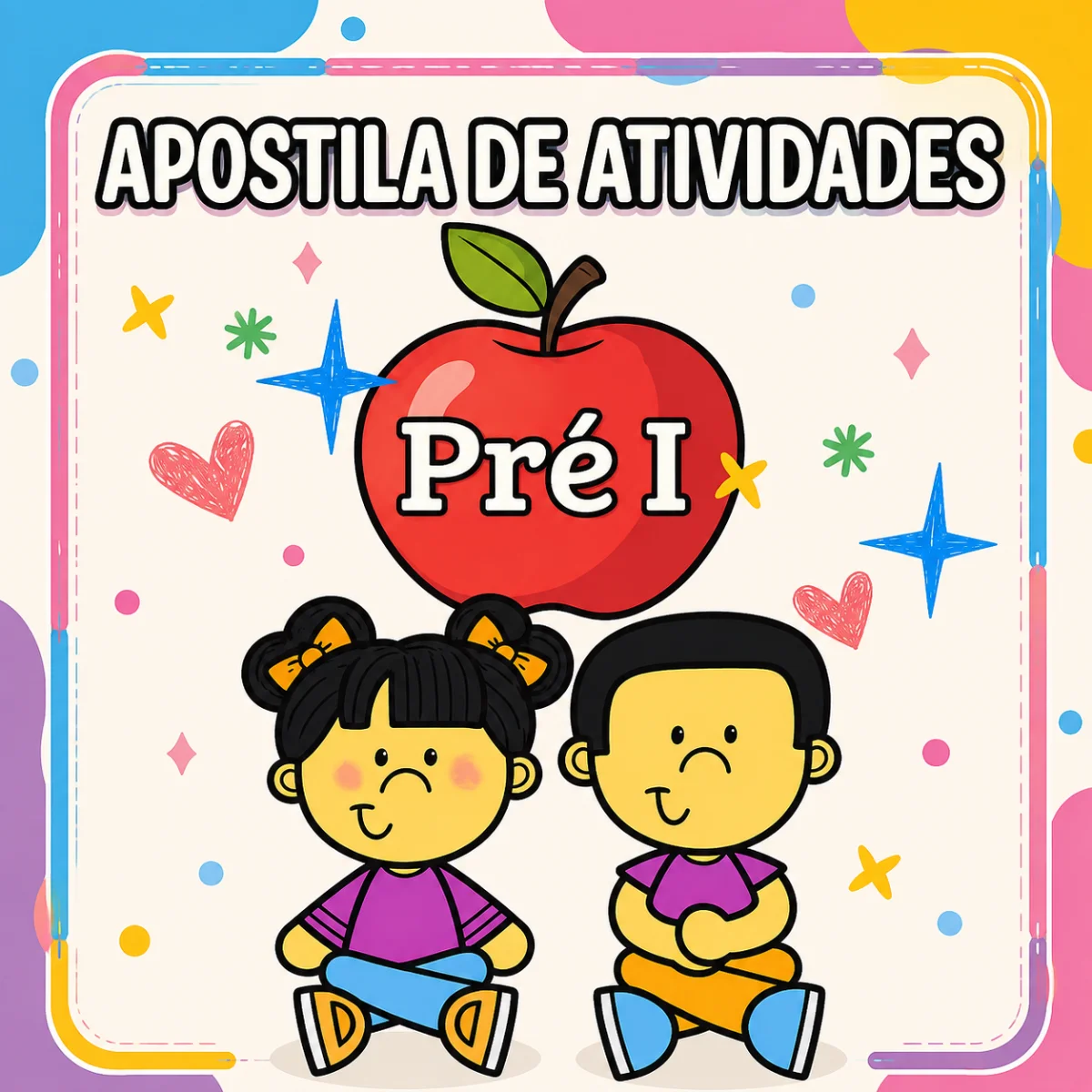 🍎 Apostila de Atividades – Pré I — Alfabetização para Educação Infantil: Apostila de Atividades Pré I com 30 páginas de…
