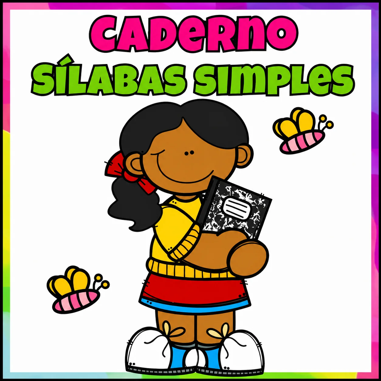 APOSTILA DE ATIVIDADES – SÍLABAS SIMPLES | 62 PÁGINAS 📚✏️ — capa do material