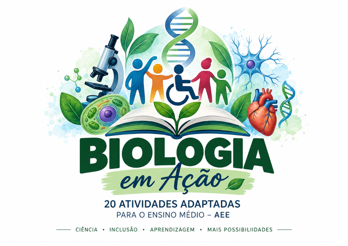 Apostila de Biologia para AEE | 20 Atividades Adaptadas — amostra 1: Apostila de Biologia para Ensino Médio – AEE, com 20…