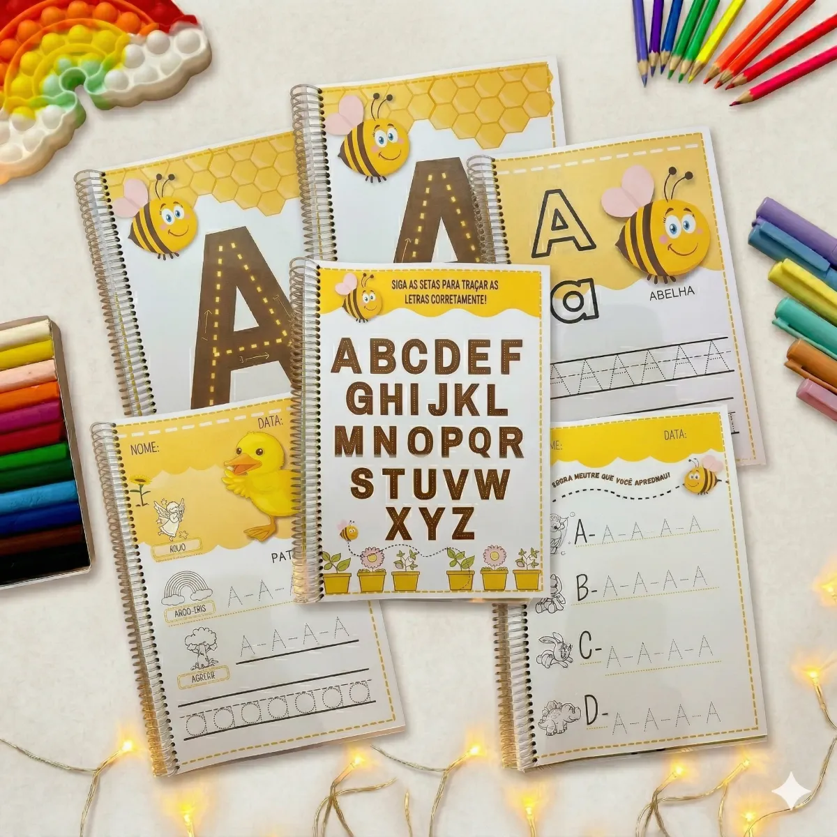 Apostila de Caligrafia A-Z com 86 páginas — Apostilas para Todas as séries: A apostila de Caligrafia possui 86 páginas de…