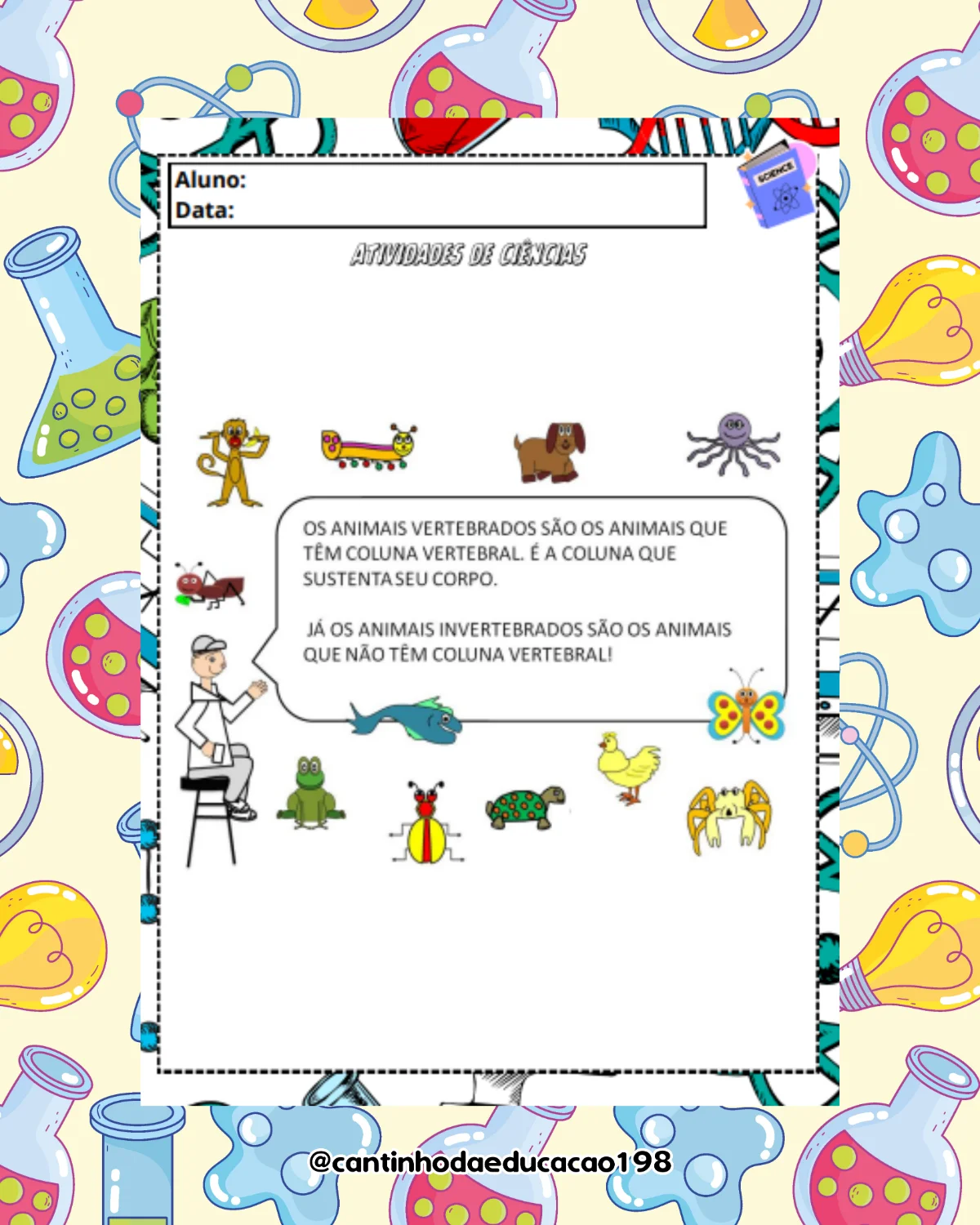 Apostila de ciências – 3º e 4º ano – PDF para Imprimir — amostra 1: O que vem no material