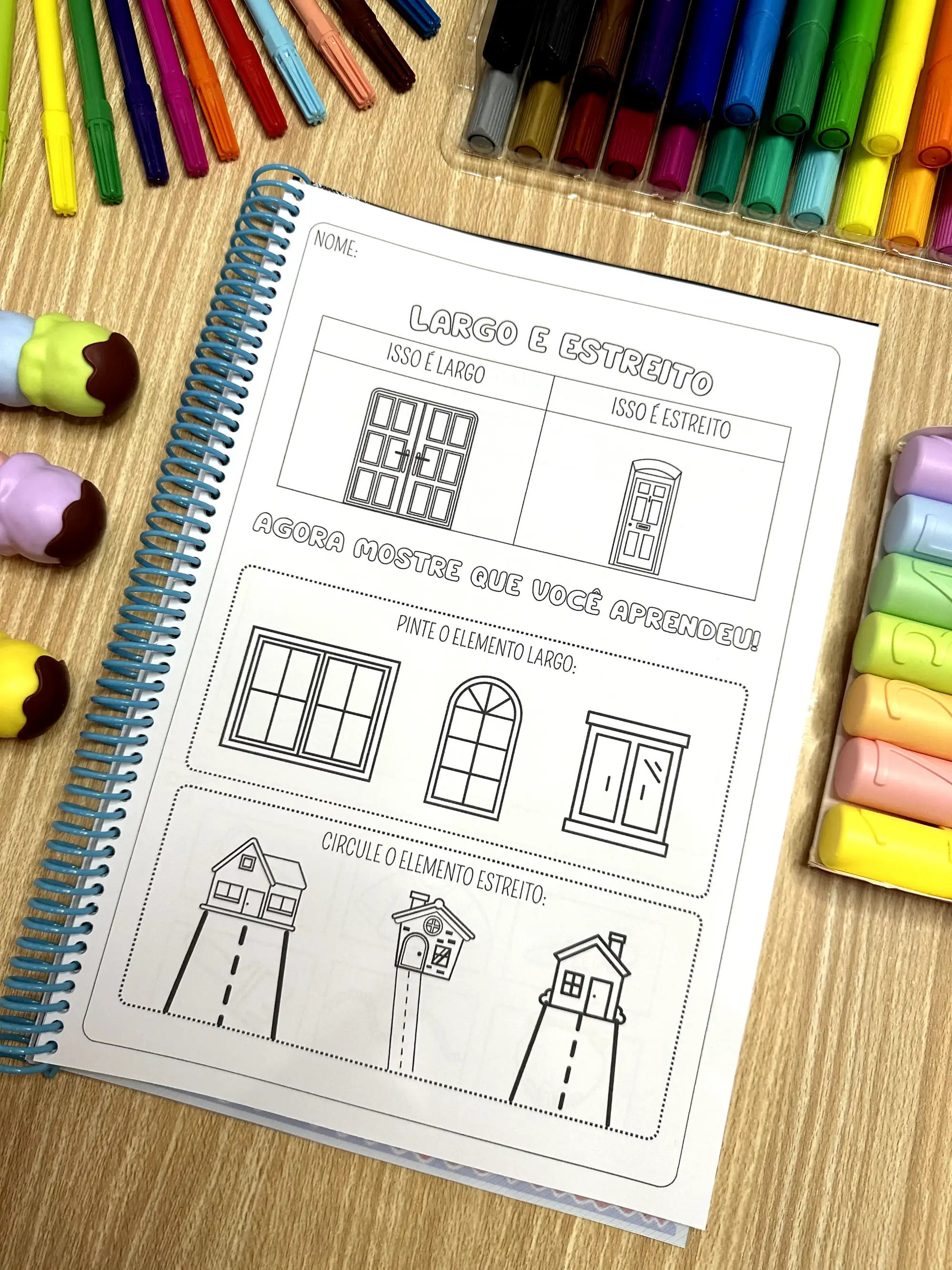 Apostila de conceitos matemáticos para educação infantil — amostra 1: Arquivo com 36 páginas de atividades para trabalhar…