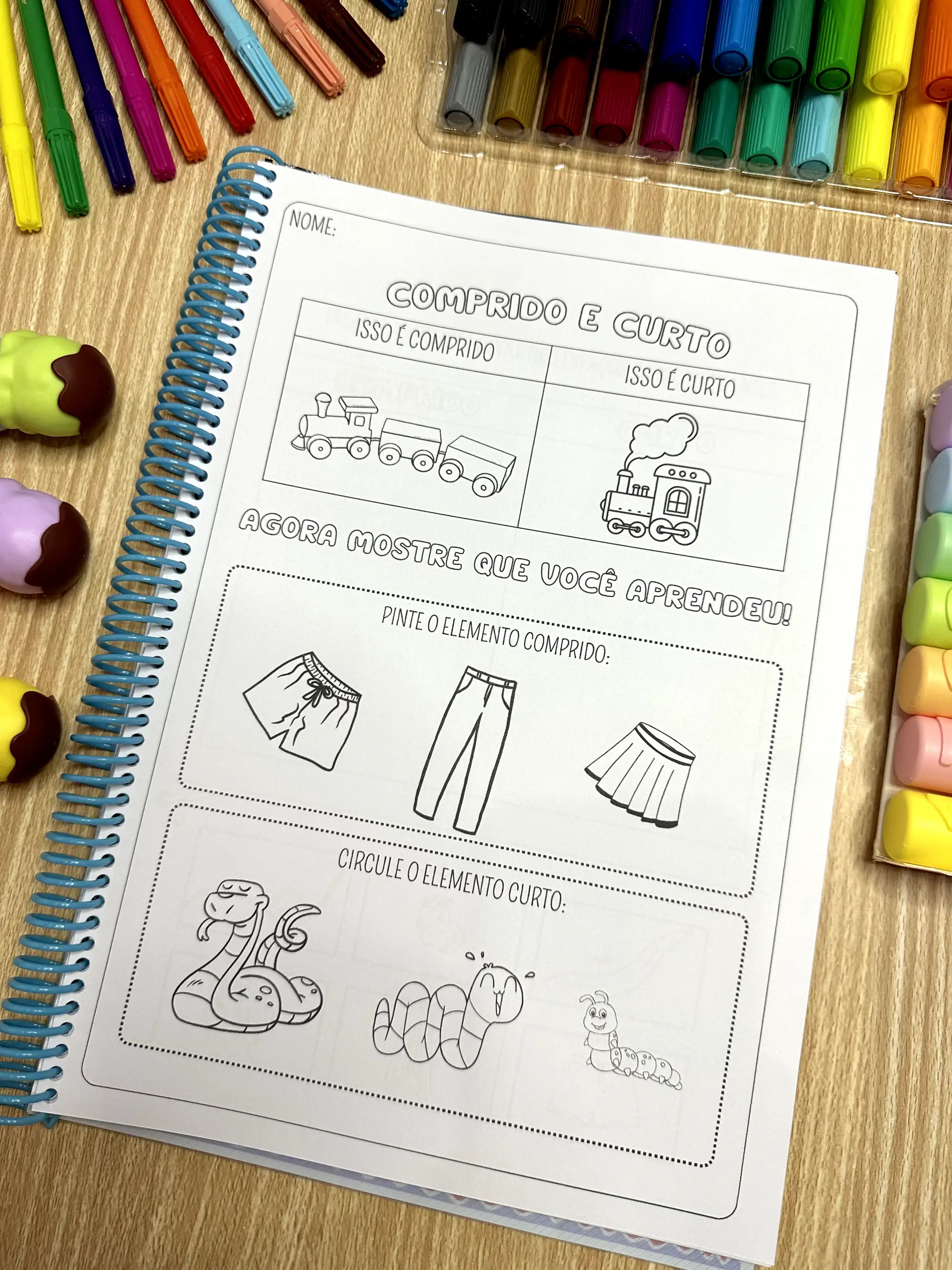 Apostila de conceitos matemáticos para educação infantil — amostra 2: Arquivo com 36 páginas de atividades para trabalhar…