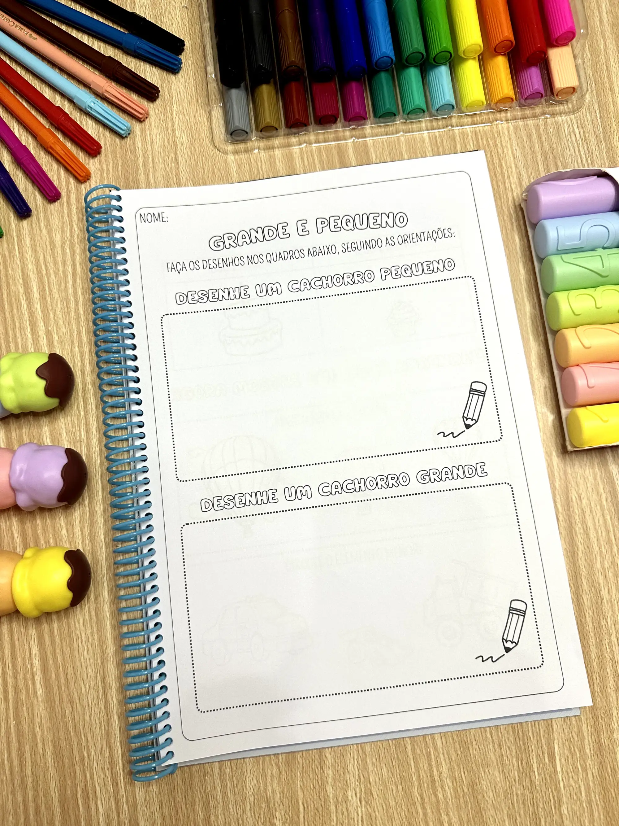Apostila de conceitos matemáticos para educação infantil — amostra 6: Arquivo com 36 páginas de atividades para trabalhar…