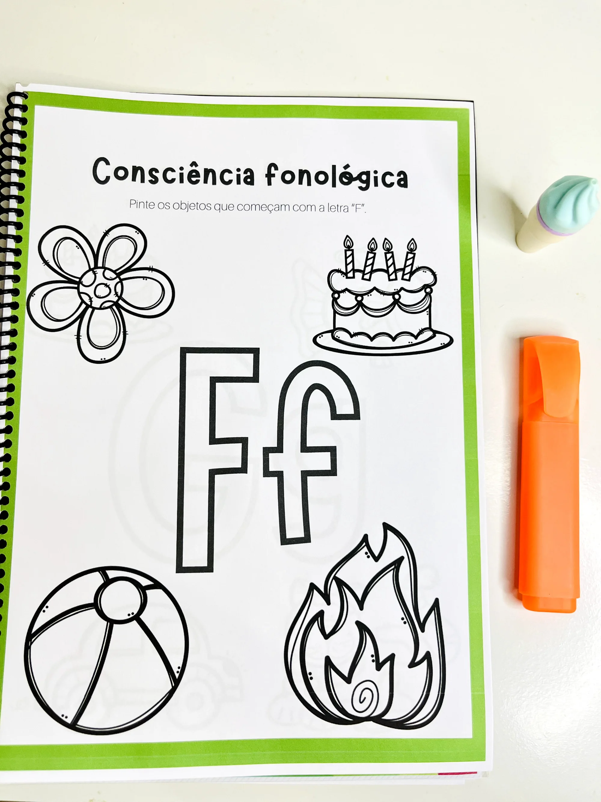 APOSTILA DE CONSCIÊNCIA FONOLÓGICA – ANOS INICIAIS - ALFABETIZAÇÃO — amostra 5: A Apostila de Consciência Fonológica é um…