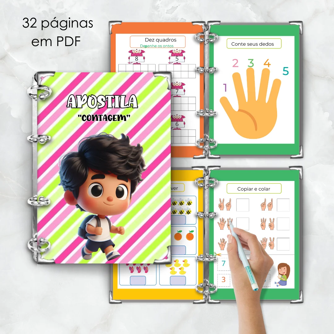 🔢🌈 APOSTILA DE CONTAGEM – MATEMÁTICA DIVERTIDA — amostra 5: A Apostila de Contagem traz atividades lúdicas para ajudar as… 🔢🌈 APOSTILA DE CONTAGEM – MATEMÁTICA DIVERTIDA — amostra 5: A Apostila de Contagem traz atividades lúdicas para ajudar as…