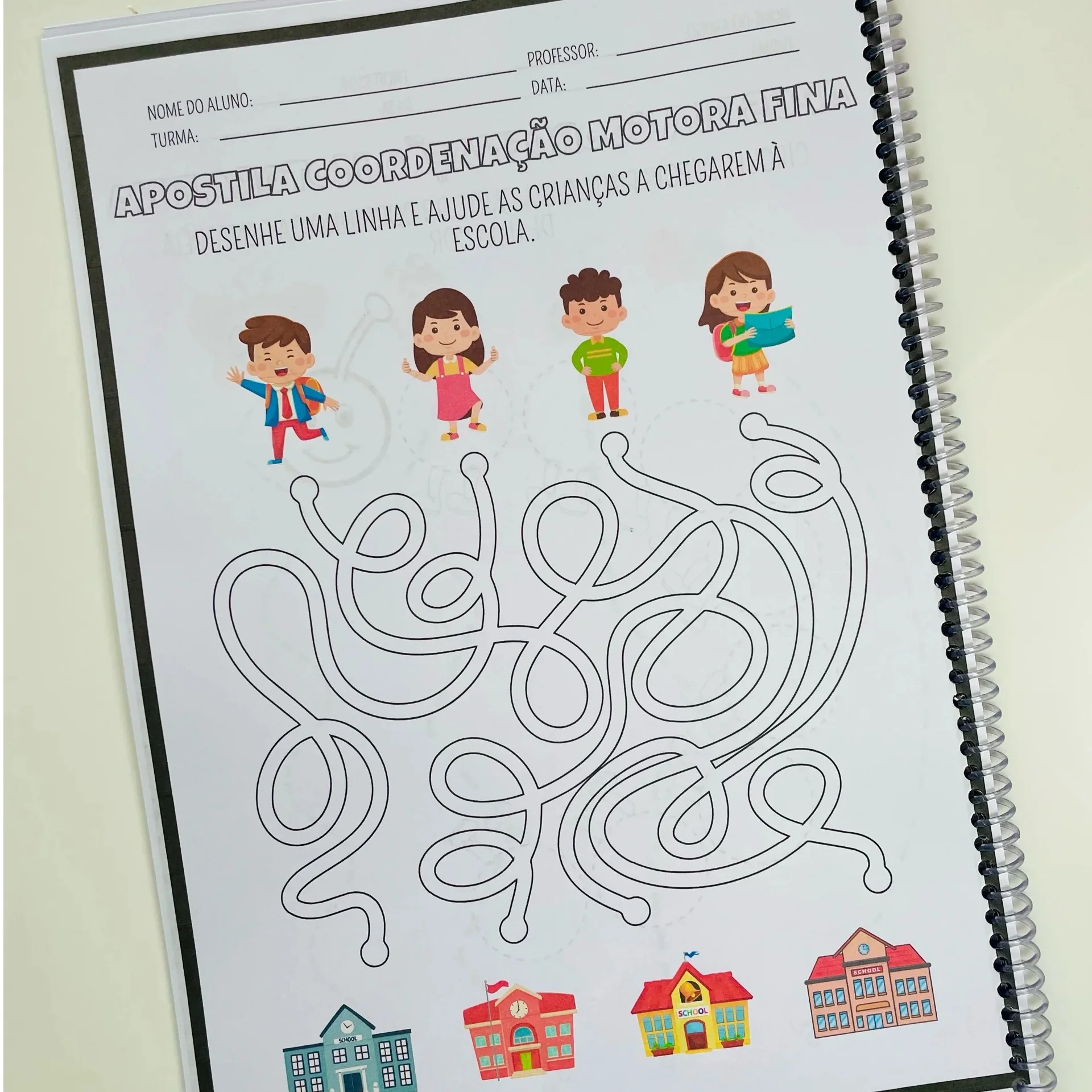 Apostila de Coordenação Motora Fina – Atividades Lúdicas — capa do material