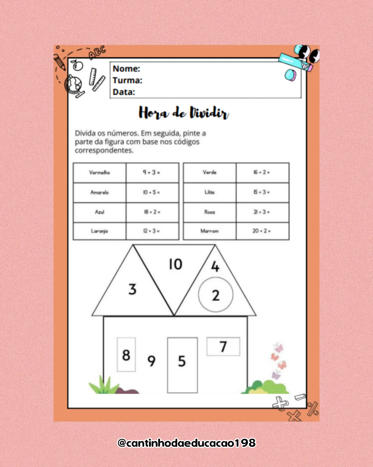 Apostila de divisão – 3º e 4º ano – PDF para Imprimir — amostra 6: Um material prático e divertido para ajudar os alunos a…