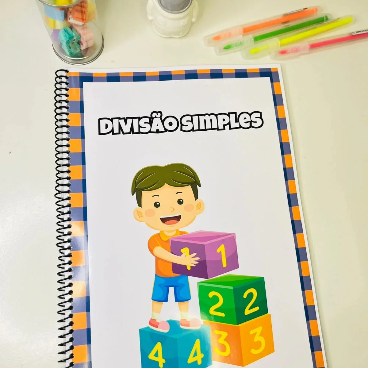 Apostila de Divisão Simples para o Ensino Fundamental 1 — capa do material