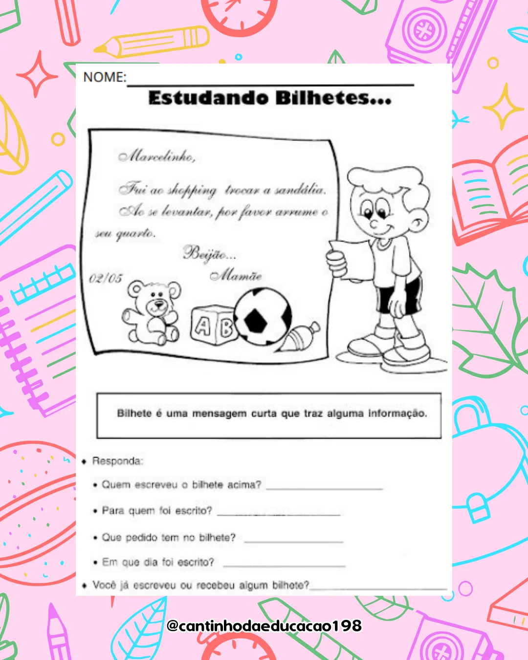Apostila de gêneros textuais – PDF para Imprimir — amostra 5: Um material completo para trabalhar diferentes gêneros…