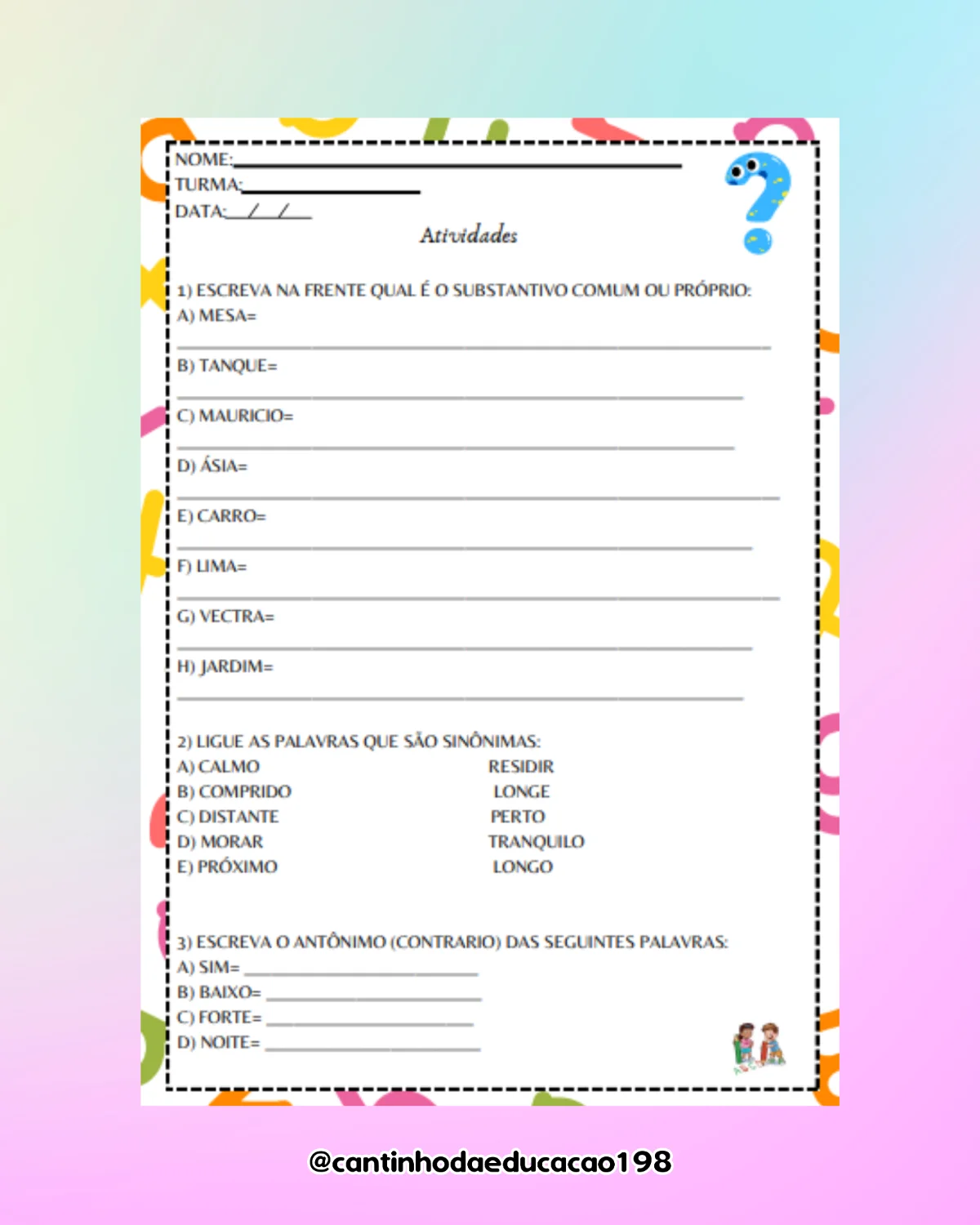 Apostila de gramática – 5º ano – PDF para Imprimir — amostra 1: O que vem no material Apostila de gramática – 5º ano – PDF para Imprimir — amostra 1: O que vem no material