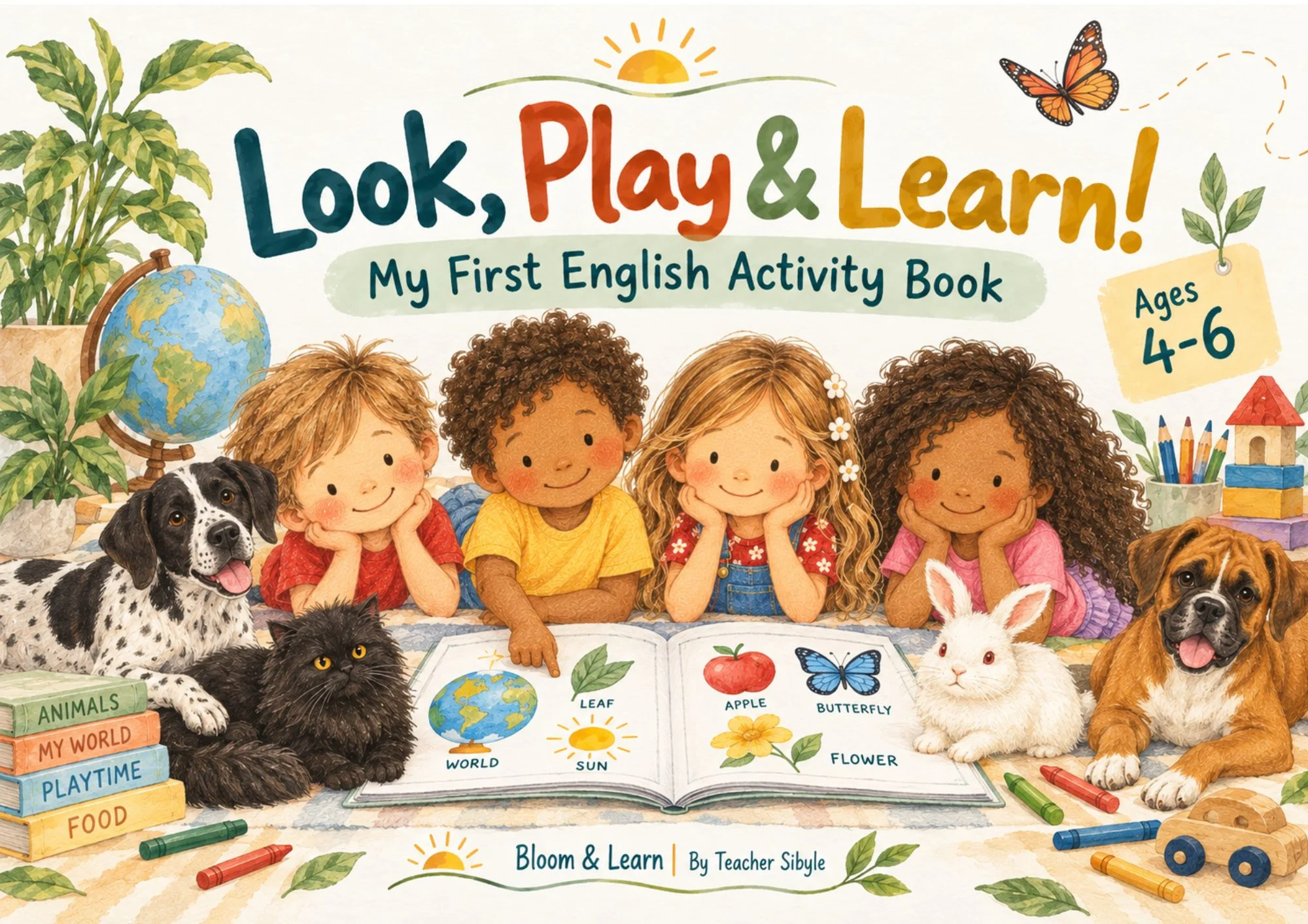 Apostila de Inglês Infantil 4 a 6 Anos - Look, Play & Learn! — amostra 3: A apostila é o ponto de partida. A brincadeira…