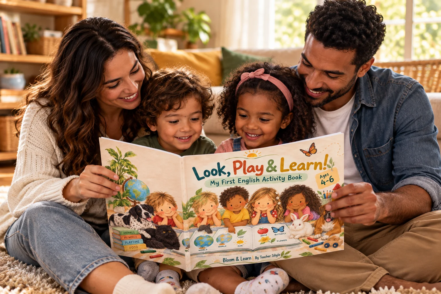 Apostila de Inglês Infantil 4 a 6 Anos - Look, Play & Learn! — capa do material